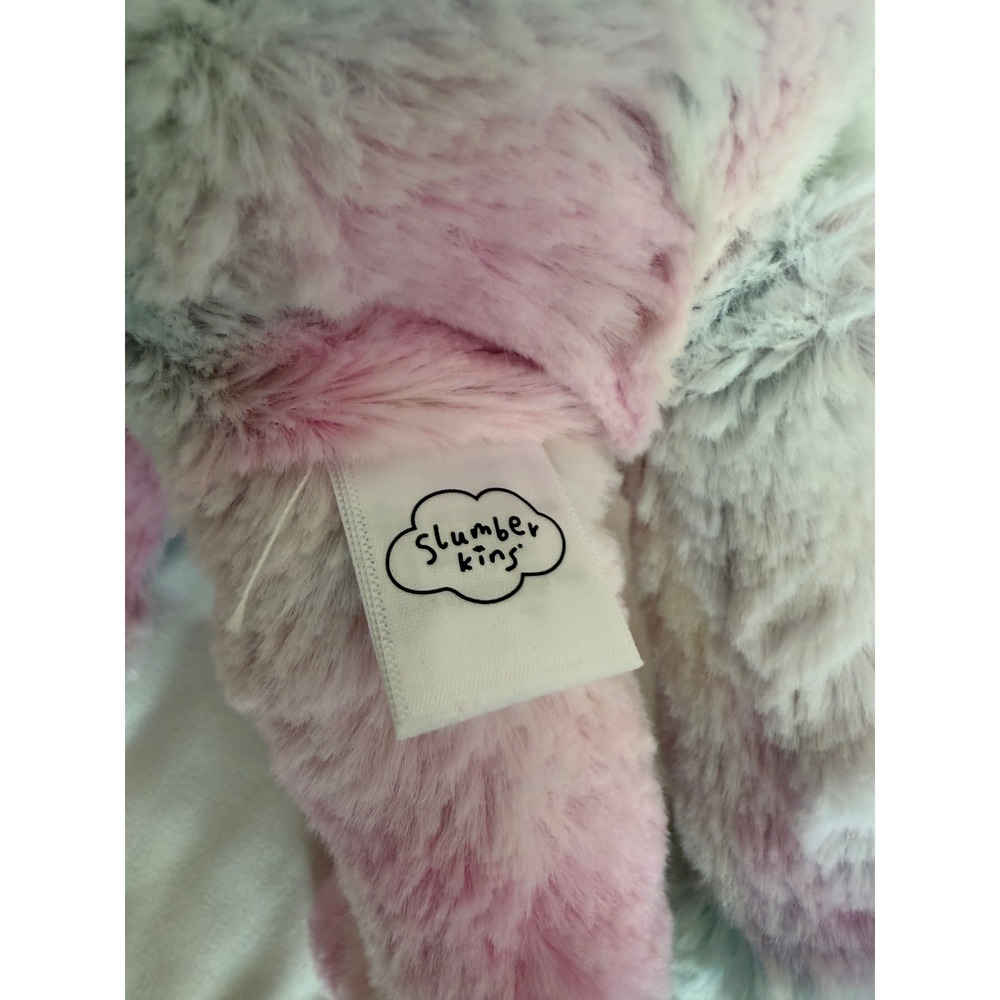 Slumberkins Kin Pastel Tie Dye‎ Moth Plush Stuffed Animal Toy Pink Blue Rainbow - Picture 5 of 5